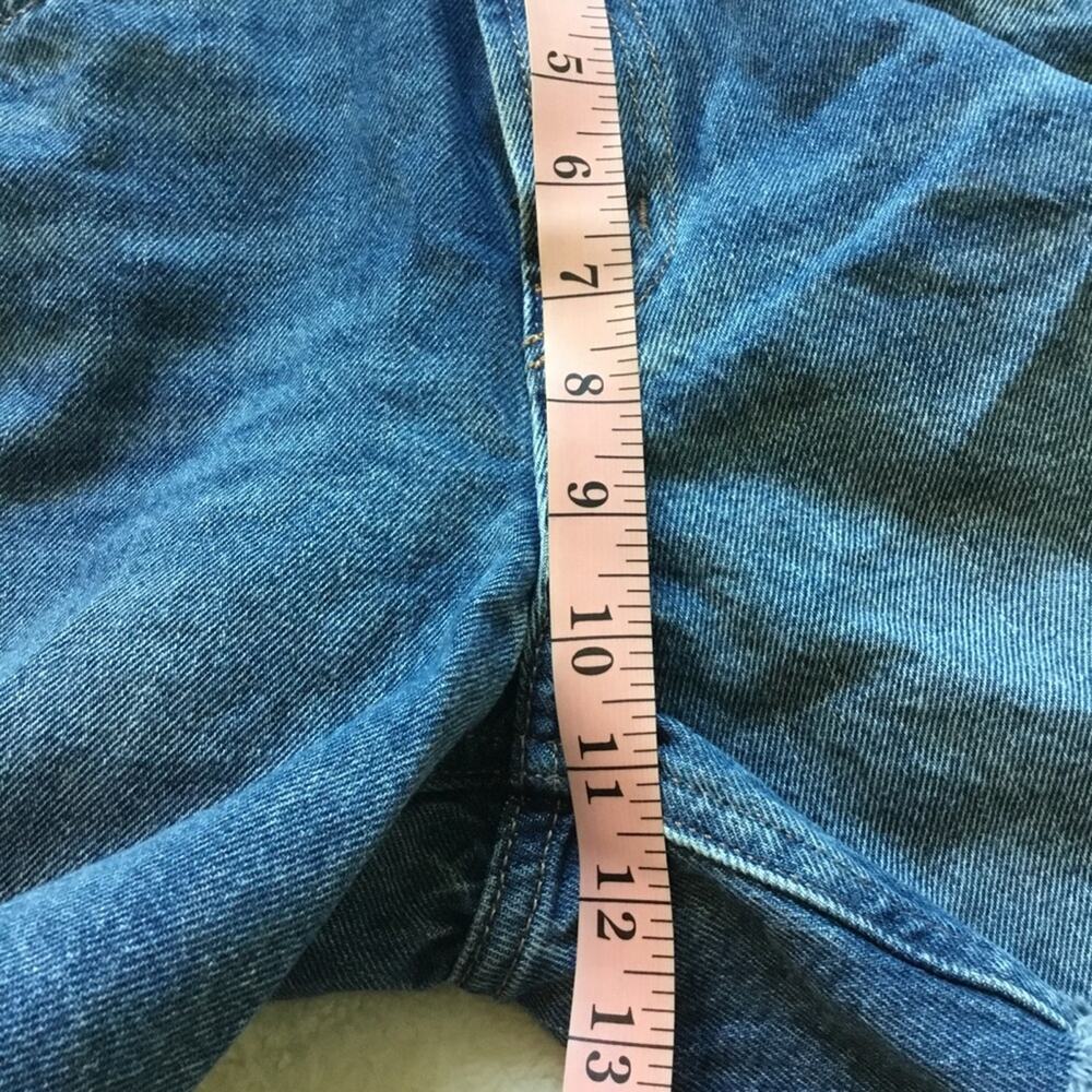 Old Navy Blue High-Rise Slouchy Straight Denim Shorts - Picture 8 of 9